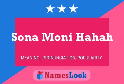 Sona Moni Hahah Name Poster