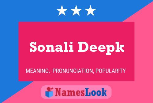 Sonali Deepk Name Poster