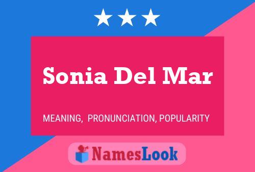 Sonia Del Mar Name Poster