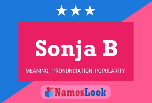 Sonja B Name Poster