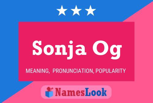 Sonja Og Name Poster