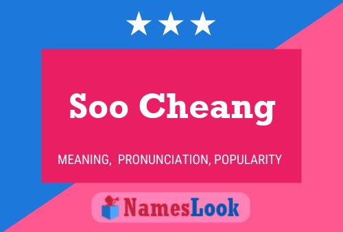 Soo Cheang Name Poster