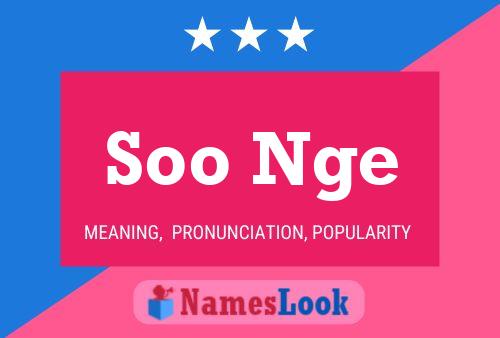 Soo Nge Name Poster