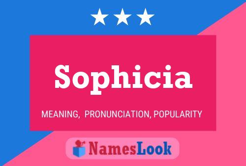 Sophicia Name Poster