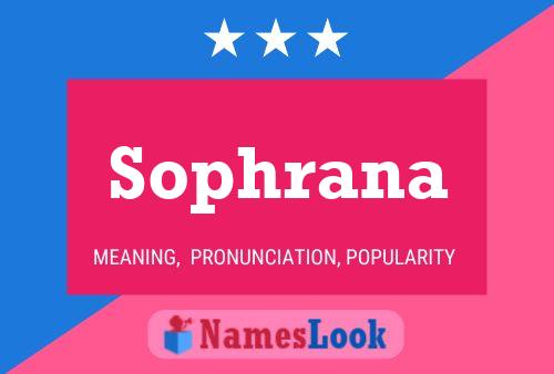 Sophrana Name Poster