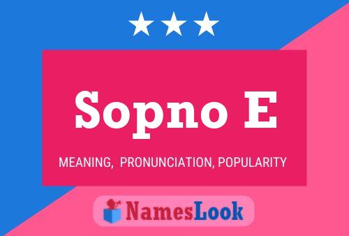 Sopno E Name Poster