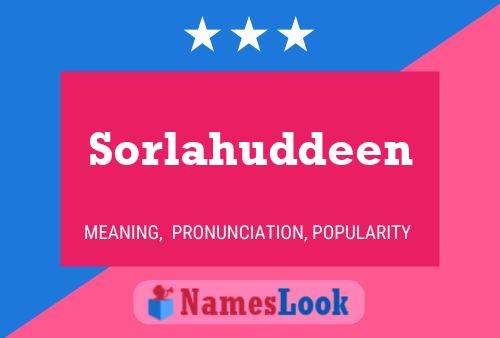 Sorlahuddeen Name Poster