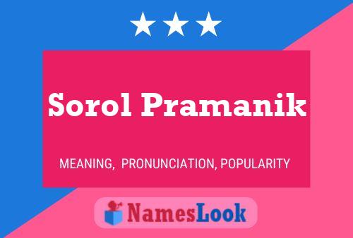 Sorol Pramanik Name Poster