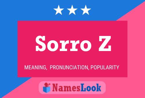 Sorro Z Name Poster