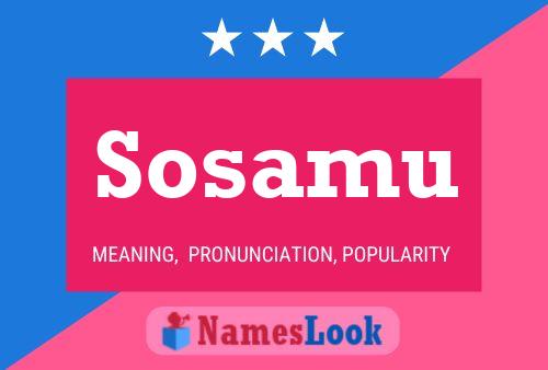 Sosamu Name Poster