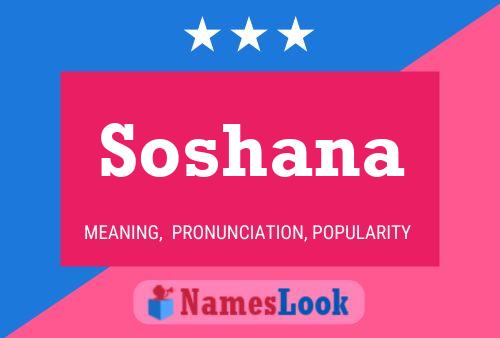 Soshana Name Poster