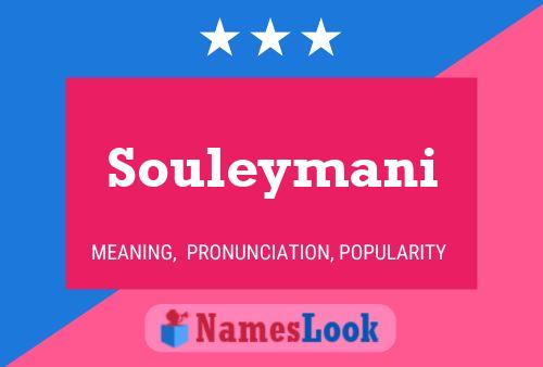 Souleymani Name Poster