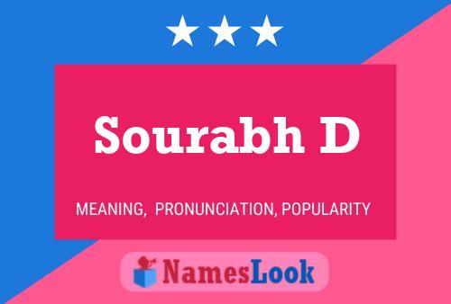 Sourabh D Name Poster