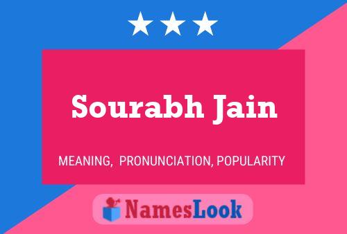 Sourabh Jain Name Poster