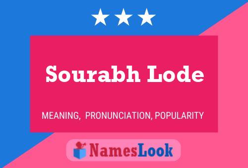 Sourabh Lode Name Poster