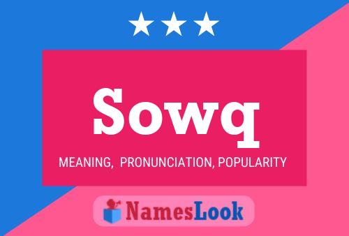 Sowq Name Poster