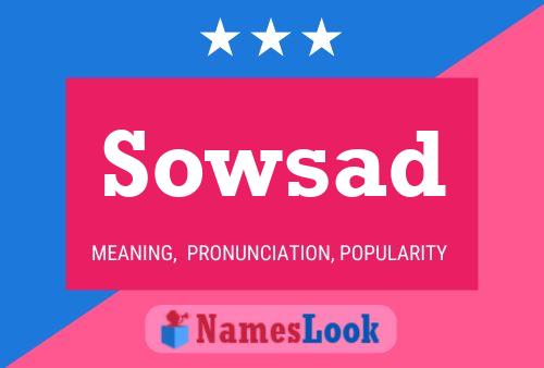 Sowsad Name Poster