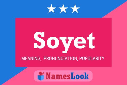 Soyet Name Poster