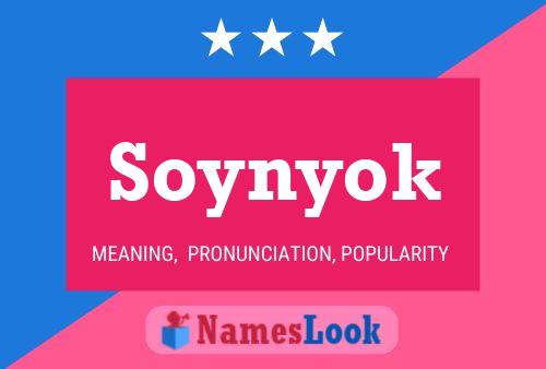 Soynyok Name Poster