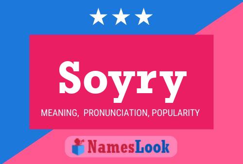 Soyry Name Poster