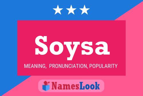 Soysa Name Poster