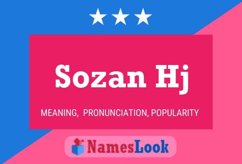 Sozan Hj Name Poster