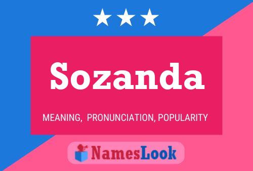 Sozanda Name Poster