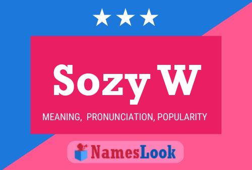 Sozy W Name Poster