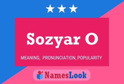 Sozyar O Name Poster