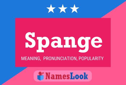 Spange Name Poster