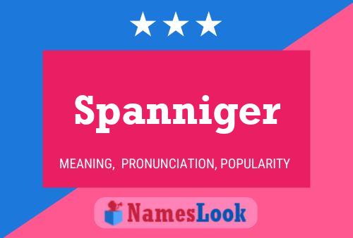 Spanniger Name Poster