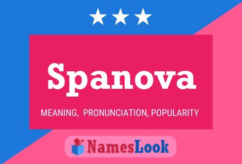 Spanova Name Poster