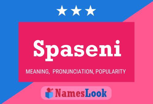 Spaseni Name Poster