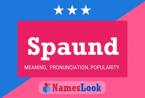 Spaund Name Poster