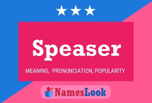 Speaser Name Poster