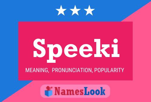 Speeki Name Poster