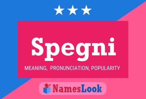 Spegni Name Poster