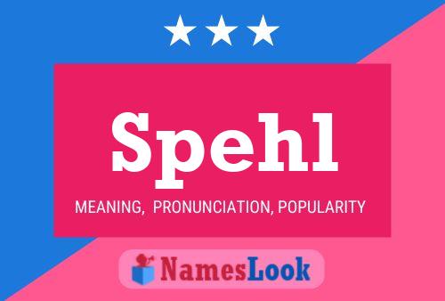 Spehl Name Poster