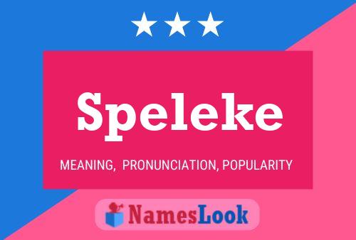 Speleke Name Poster