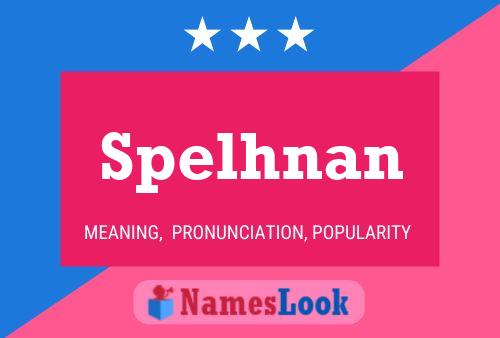 Spelhnan Name Poster