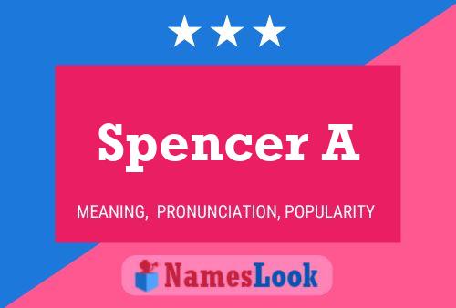 Spencer A Name Poster