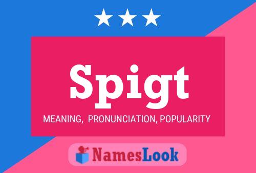 Spigt Name Poster