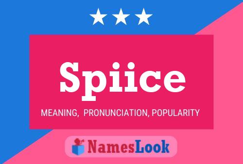 Spiice Name Poster