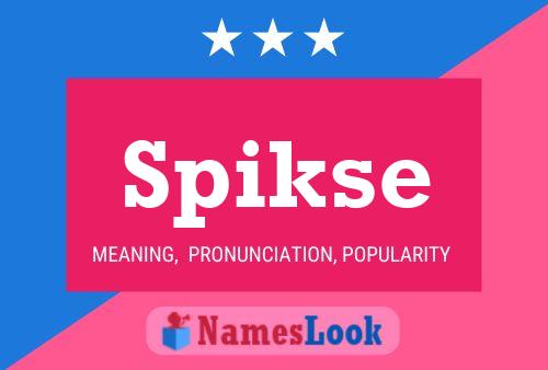 Spikse Name Poster