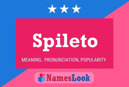 Spileto Name Poster