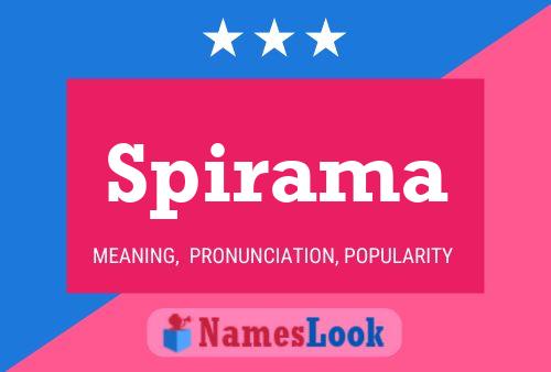 Spirama Name Poster