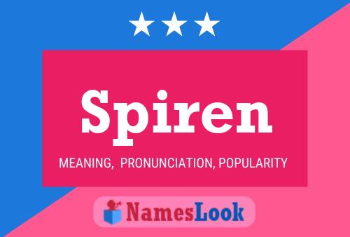 Spiren Name Poster