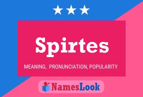 Spirtes Name Poster