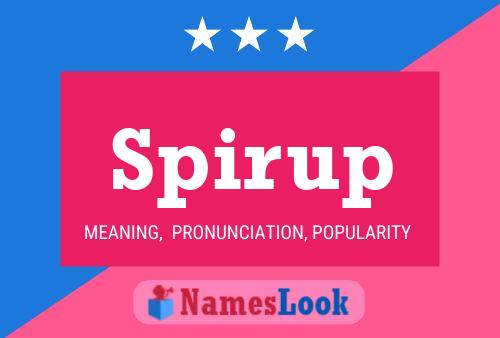 Spirup Name Poster