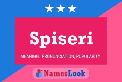 Spiseri Name Poster